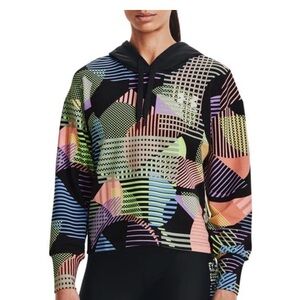 Under Armour Hooded Geo Print Top Sz XL